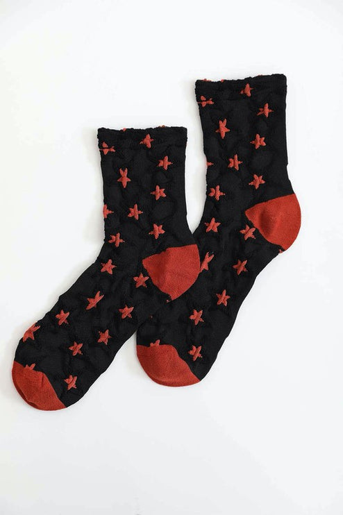 Soft Stretchy Stylish Star Pattern Ankle Socks