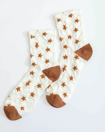 Soft Stretchy Stylish Star Pattern Ankle Socks