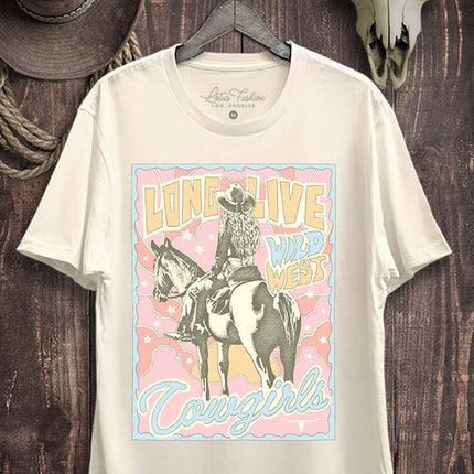 Long Live Cowgirls Graphic Top