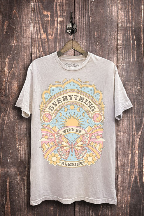 Everything Will Be Alright Graphic Tee T-Shirt