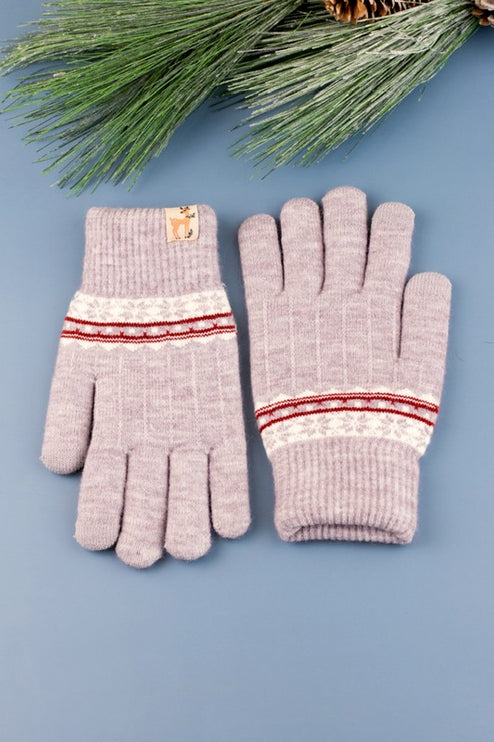 Warm Stylish Nordic Accent Touchscreen Gloves