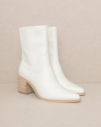 Classic Solid Sleek Ankle Fashion Hugging Shoes Booties