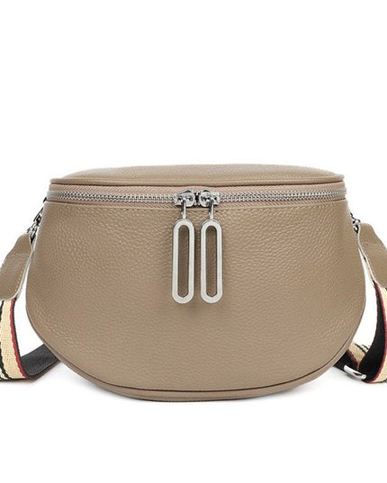 Stylish Hazel Genuine Leather Adjustable Crossbody Sling Bag