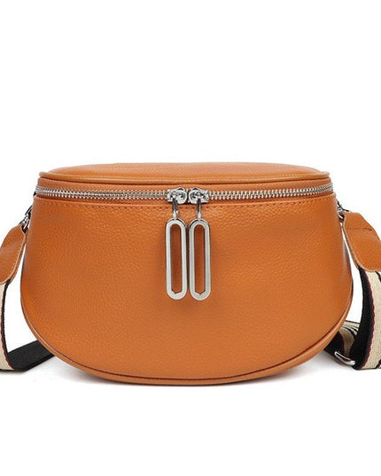 Stylish Hazel Genuine Leather Adjustable Crossbody Sling Bag