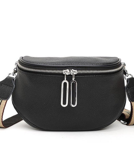 Stylish Hazel Genuine Leather Adjustable Crossbody Sling Bag