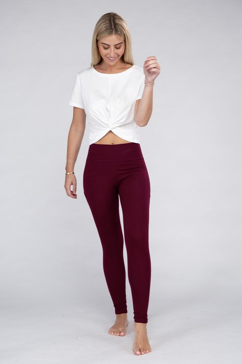 High-Waisted Active Leggings with Concealed Pockets for Essentials