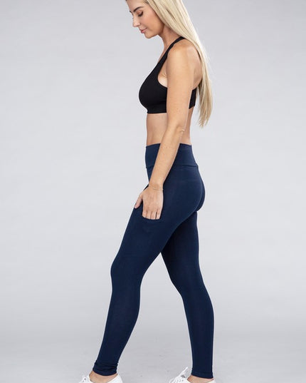 High-Waisted Active Leggings with Concealed Pockets for Essentials