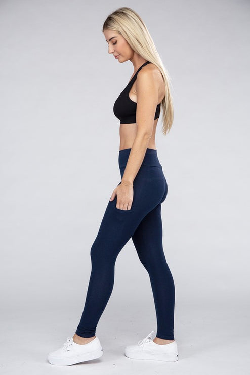 High-Waisted Active Leggings with Concealed Pockets for Essentials