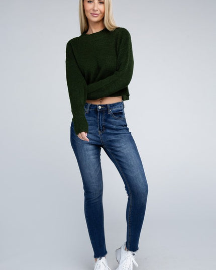 Cozy Mock Neck Long Sleeve Pullover Sweater