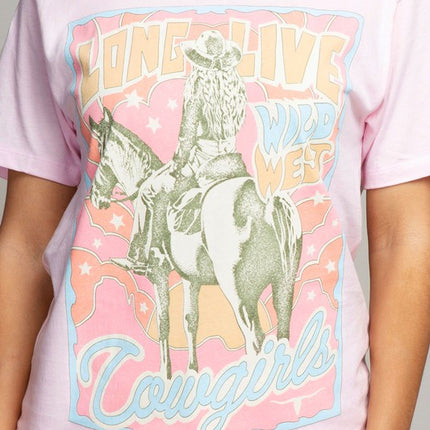 Long Live Cowgirls Graphic Top