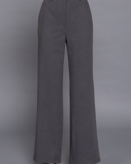 Elastic Back Straight-Leg Woven Pants