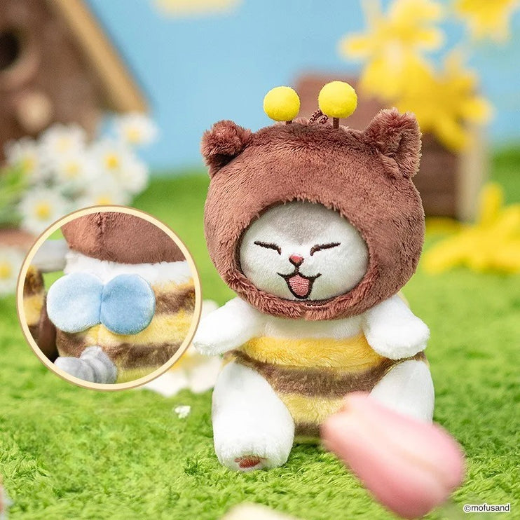 Mofusand Kawaii Cute Meow Bee Series Soft Plush Toy Keychain Pendant