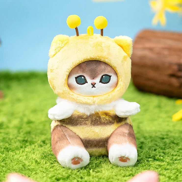 Mofusand Kawaii Cute Meow Bee Series Soft Plush Toy Keychain Pendant