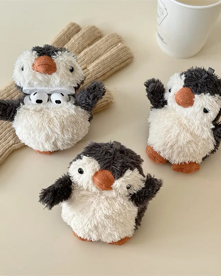 Cute Soft Fluffy Plush Penguin Earphone Headphone Case Cover for AirPods