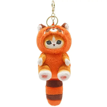 Mofusand Soft Cute Kawaii Cat Long Tailed Animals Series Plush Keychain Pendant