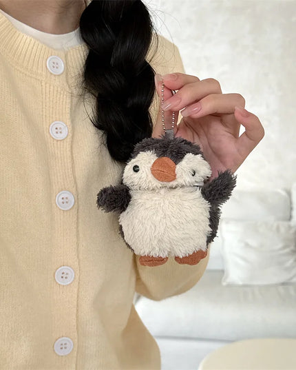 Cute Soft Fluffy Plush Penguin Earphone Headphone Case Cover for AirPods