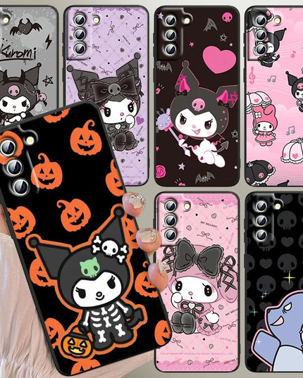 Cute Sanrio Kuromi My Melody Lightweight Slim Protective Phone Case Cover for Samsung Galaxy