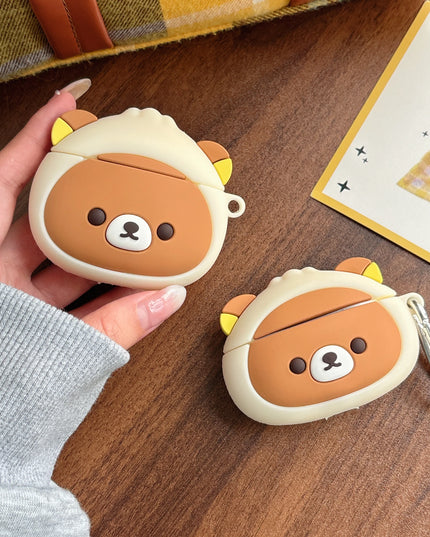 Cute 3D Bear Soft Earphone Headphone Case Cover for AirPods