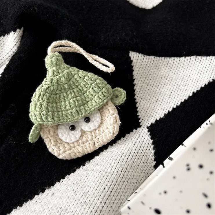 Adorable Knitted Cartoon Earphone Headphone Case Cover AirPods