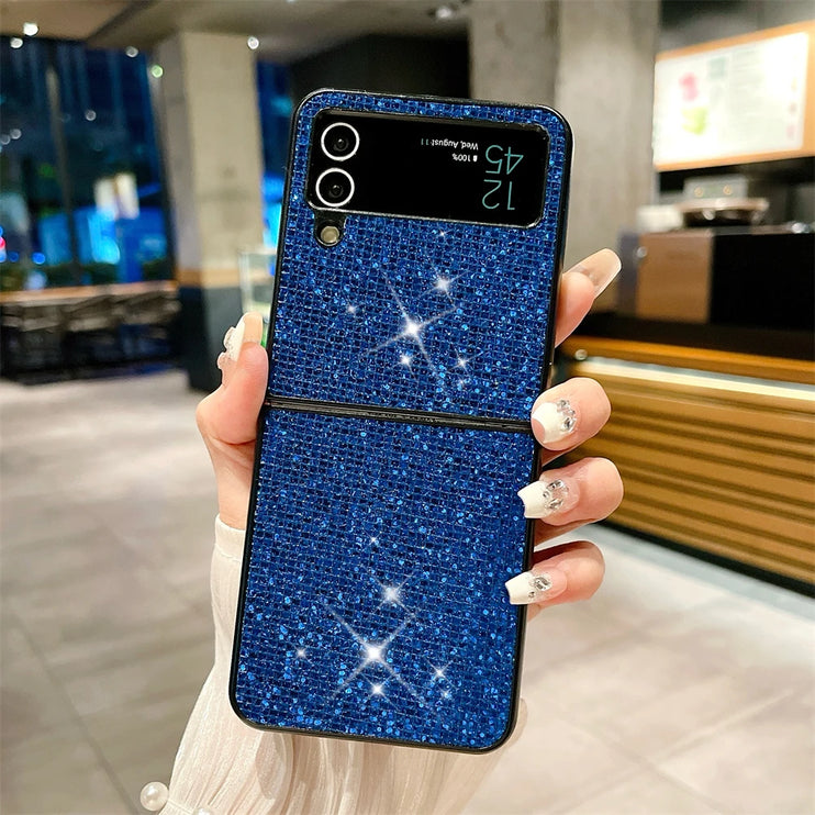 Beautiful Luxury Glitter Bling Crystal Rhinestone Phone Case Cover for Samsung Z Flip