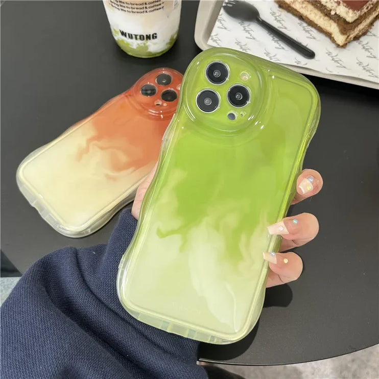 Retro Matcha Green Iced Coffee Drink Phone Case Cover for iPhone