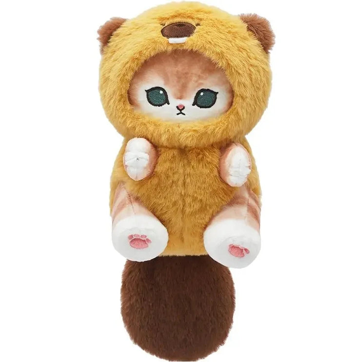 Mofusand Soft Cute Kawaii Cat Long Tailed Animals Series Plush Keychain Pendant