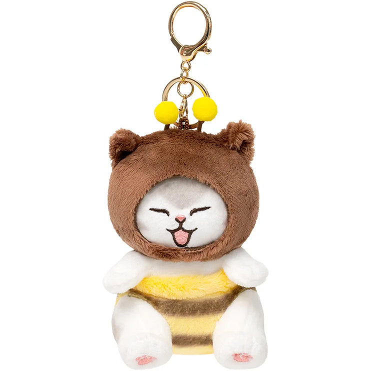 Mofusand Kawaii Cute Meow Bee Series Soft Plush Toy Keychain Pendant