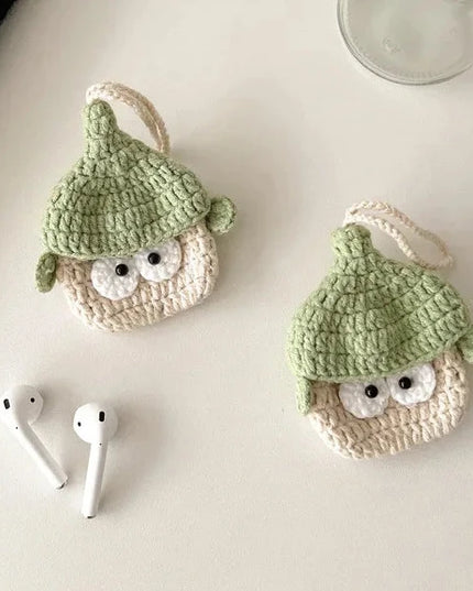 Adorable Knitted Cartoon Earphone Headphone Case Cover AirPods