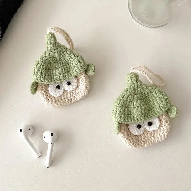 Adorable Knitted Cartoon Earphone Headphone Case Cover AirPods