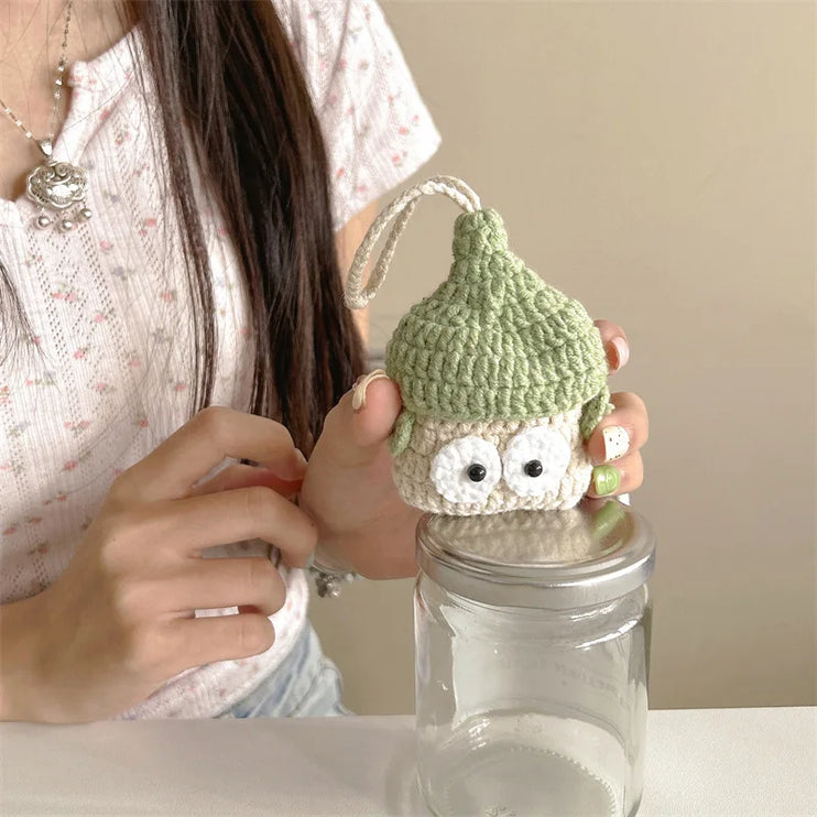 Adorable Knitted Cartoon Earphone Headphone Case Cover AirPods