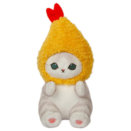 Mofusand Fried Shrimp Series Kawaii Cute Cat Soft Plush Toy Keychain Pendant