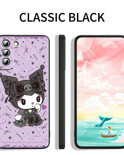 Cute Sanrio Kuromi My Melody Lightweight Slim Protective Phone Case Cover for Samsung Galaxy