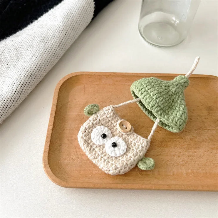 Adorable Knitted Cartoon Earphone Headphone Case Cover AirPods