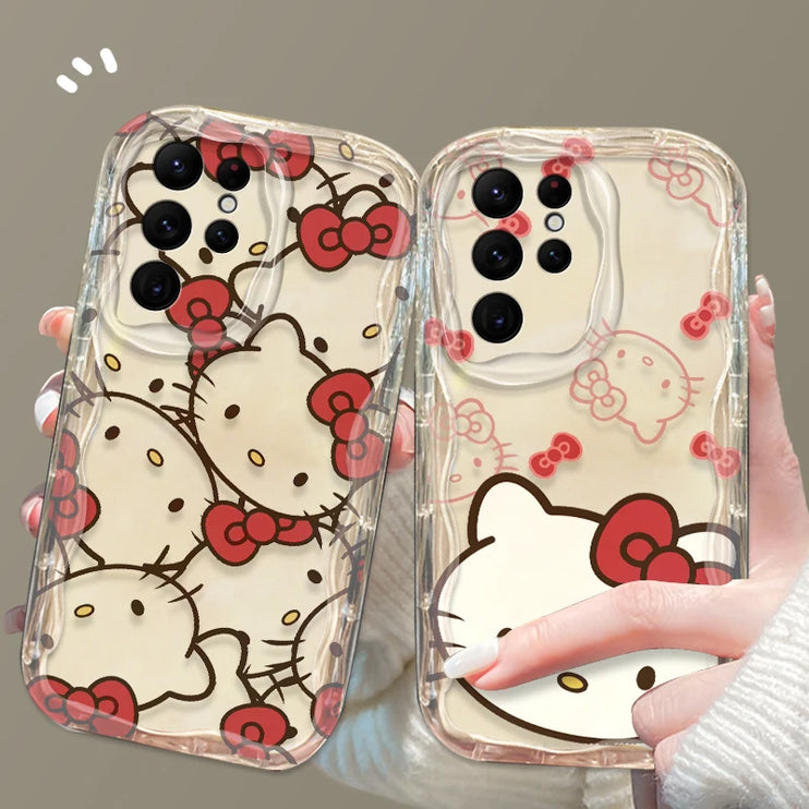 Cute Hello Kitty Cartoon Phone Case Cover for Samsung Galaxy