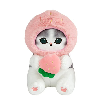 Mofusand Forest Series Kawaii Cat Soft Plush Toy Frog Bee Strawberry Keychain Pendant