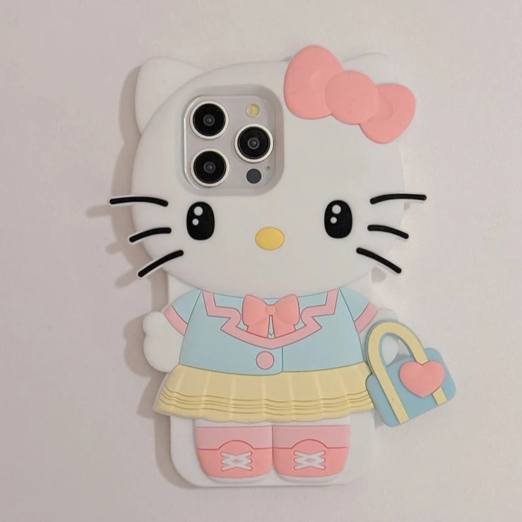 Cute Kuromi Hello Kitty 3D Phone Case Cover For iPhone