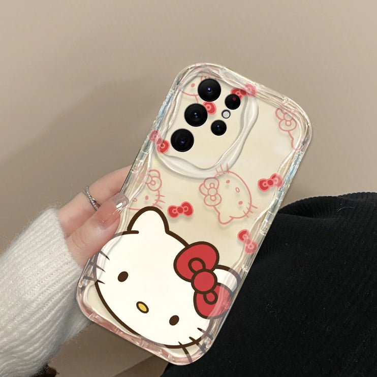 Cute Hello Kitty Cartoon Phone Case Cover for Samsung Galaxy