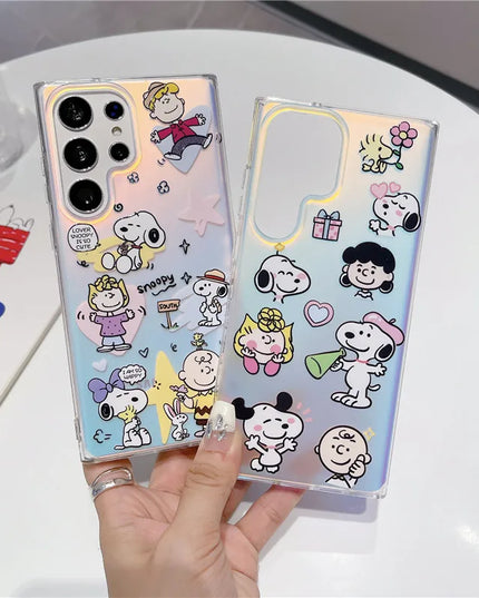 Cute Snoopy Lucy Woodstock Keychain Charm Phone Case Cover for Samsung Galaxy