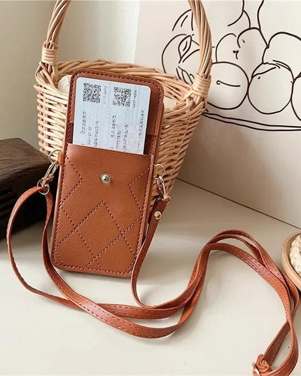 Cute 3D Heart Card Holder Wallet Crossbody Phone Case Cover for iPhone