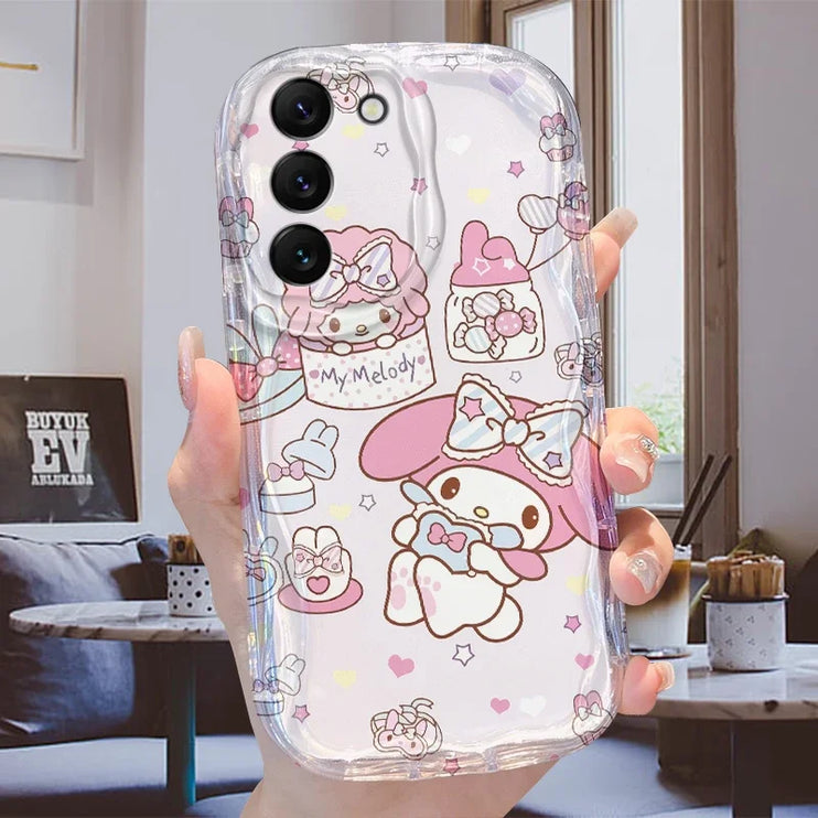 Cute Sanrio 3D Wave Design Phone Case Cover for Samsung Galaxy