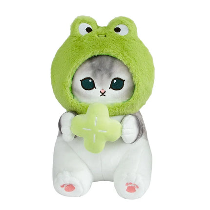 Mofusand Forest Series Kawaii Cat Soft Plush Toy Frog Bee Strawberry Keychain Pendant