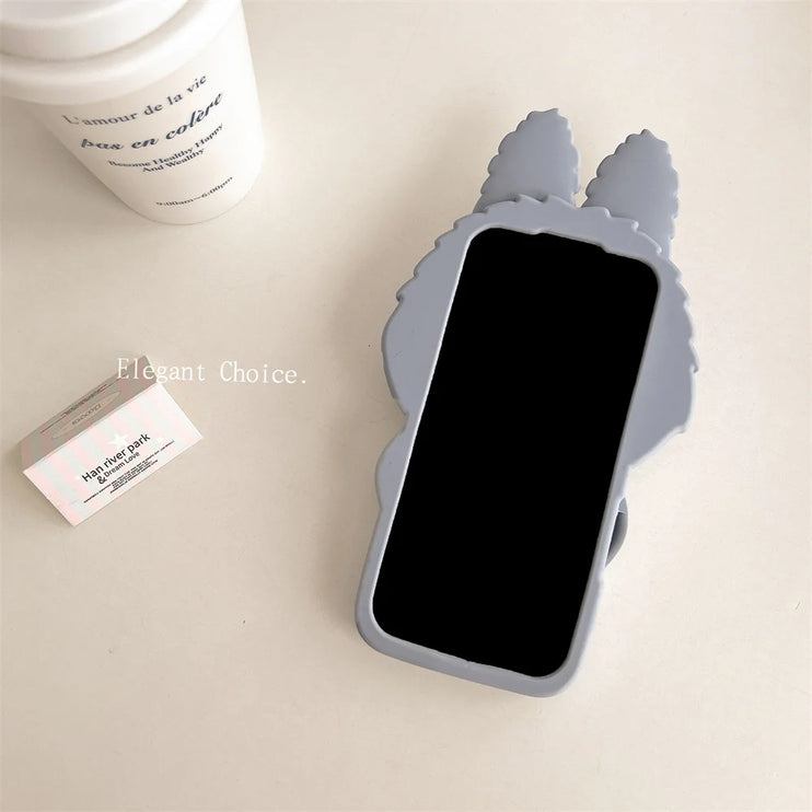 Cute 3D Labubu Soft Protective Phone Case Cover for iPhone