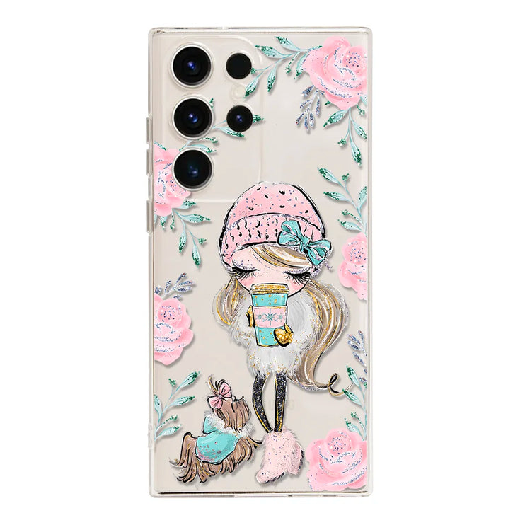 Cute Unicorn Girl Phone Case Cover for Samsung Galaxy