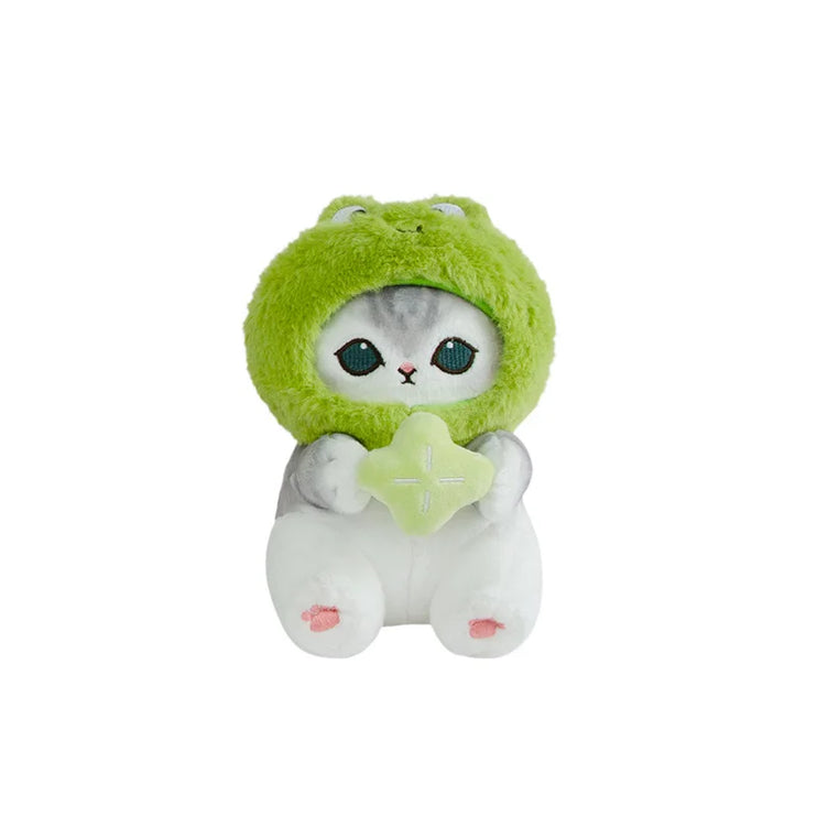 Mofusand Forest Series Kawaii Cat Soft Plush Toy Frog Bee Strawberry Keychain Pendant