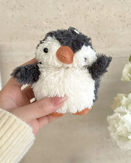 Cute Soft Fluffy Plush Penguin Earphone Headphone Case Cover for AirPods