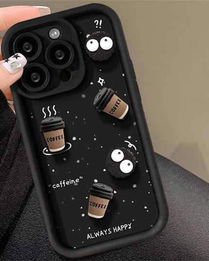 Cute Fun 3D Coffee and Caffeine Phone Case Cover for Samsung Galaxy