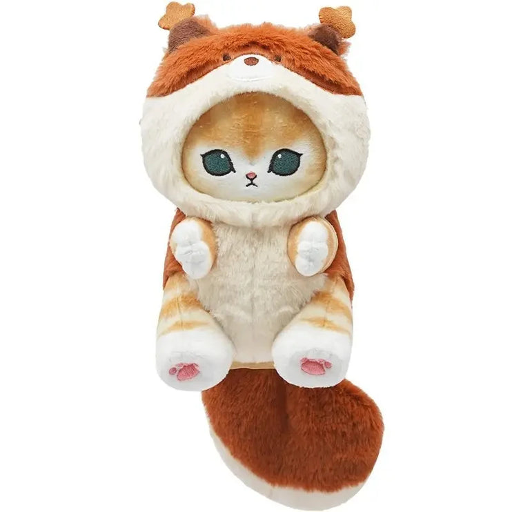 Mofusand Soft Cute Kawaii Cat Long Tailed Animals Series Plush Keychain Pendant