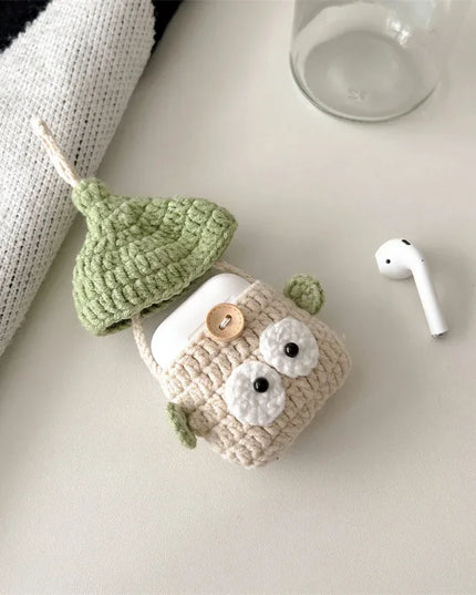 Adorable Knitted Cartoon Earphone Headphone Case Cover AirPods