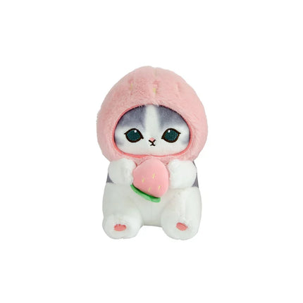 Mofusand Forest Series Kawaii Cat Soft Plush Toy Frog Bee Strawberry Keychain Pendant