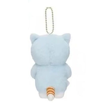 Mofusand Kawaii Cute Cartoon Pajamas Shark Cat Plushie Keychain Pendant